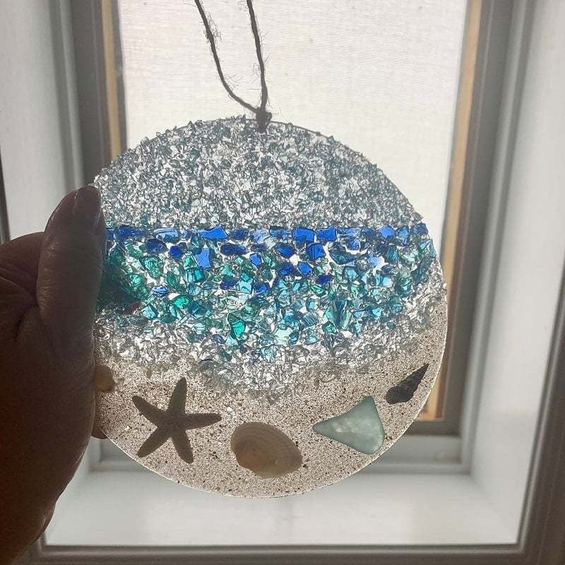 Christmas Tree Beach Ornament