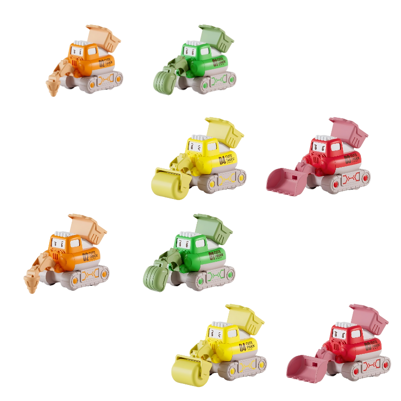 TinyTrucks Cute Construction Toy Cars for Toddlers
