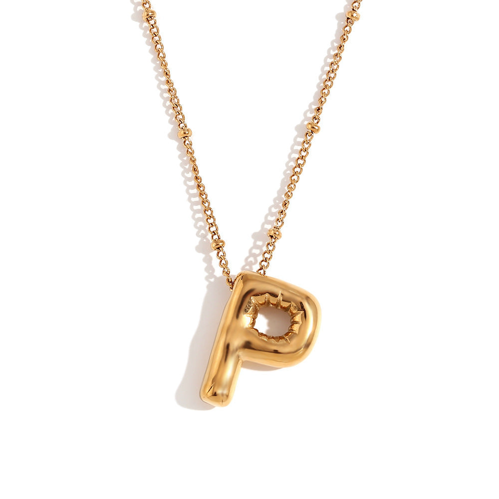 🔥Summer sale🎁⏰Bubble Letter Necklace
