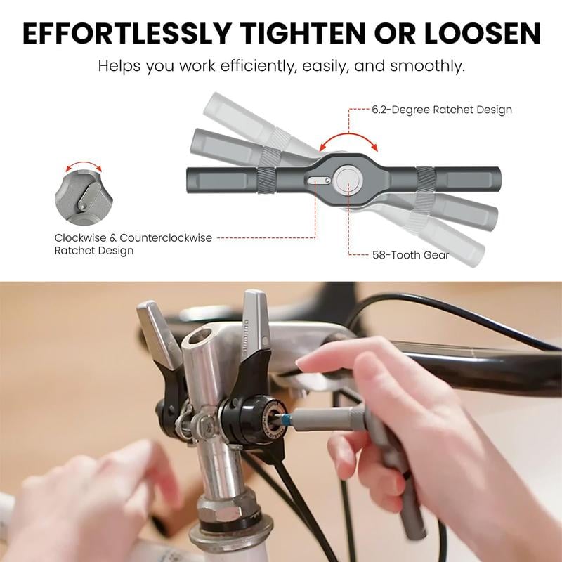 š„Last Day Promotion 49% OFFš„DIY screwdriver 24 in 1, switchable screwdriver shape to adapt to various home repairs