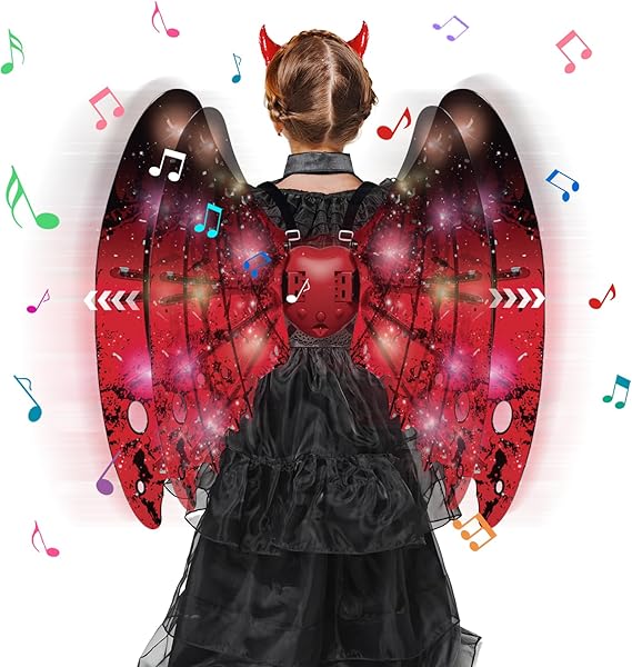Electric LED Fairy Butterfly Wings (Best gifts for kids, perfect for Festival, Christmas, Halloween)