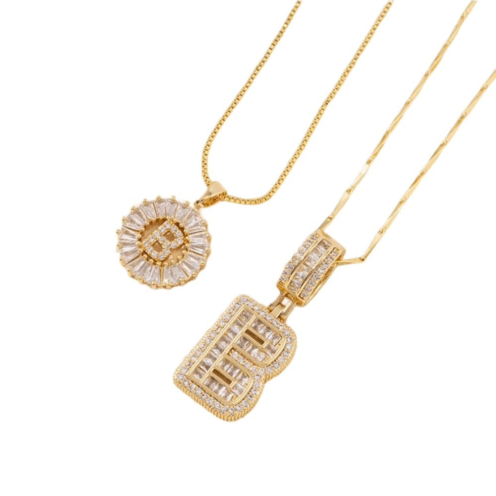 💍Last Day Only $12.99 & 2 Pack💍 Initial Letter Pendant Necklaces-Best Gift for your friends💝