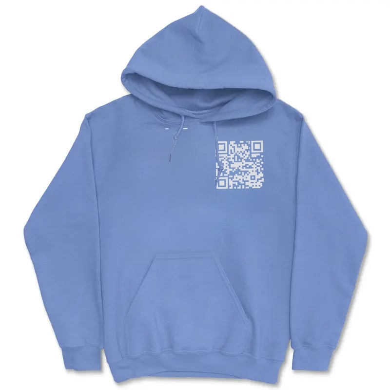 Funny FU QR Code Hoodie