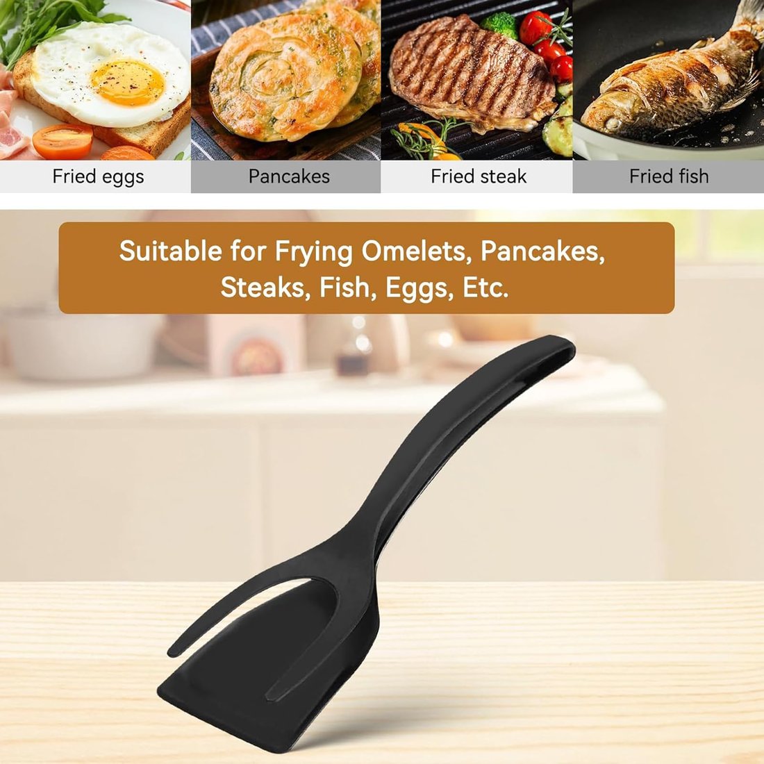 2-In-1 Spatula & Tongs