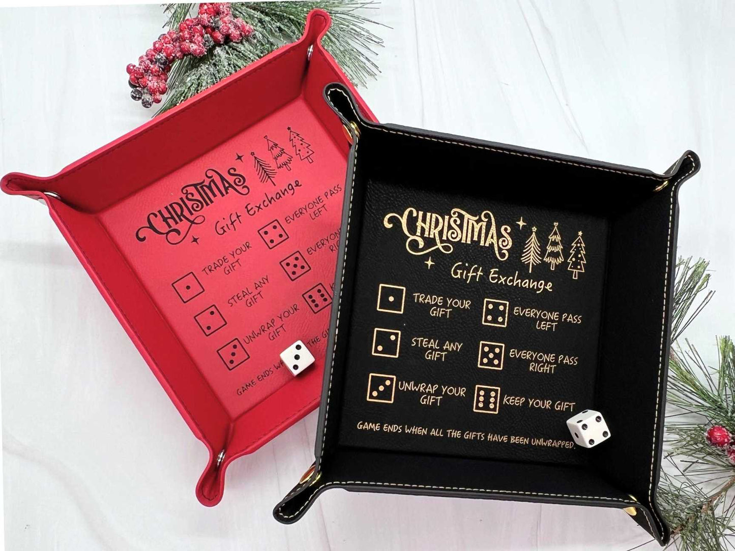 🎲Christmas Dice Tray for Gift Exchange Games🎁