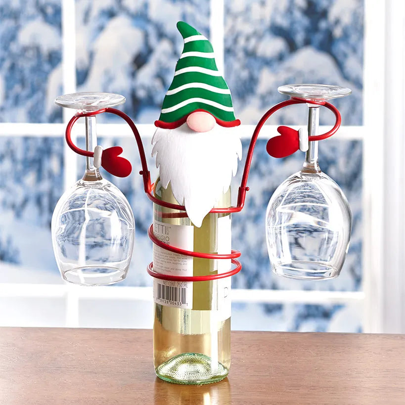 🥂Holiday Wine Bottle & Glass Holders