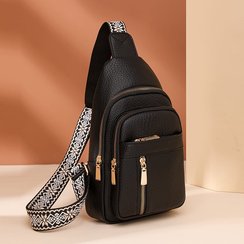🔥Last Day Sale 49% OFF🏆️Anti-Theft Embroidery Solid Color Crossbody Bag for Daily Travel