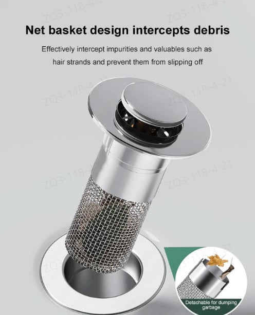 š„HOT SALE 49% OFFš„Isolate odor and prevent cockroaches-Stainless Steel Floor Drain Filter