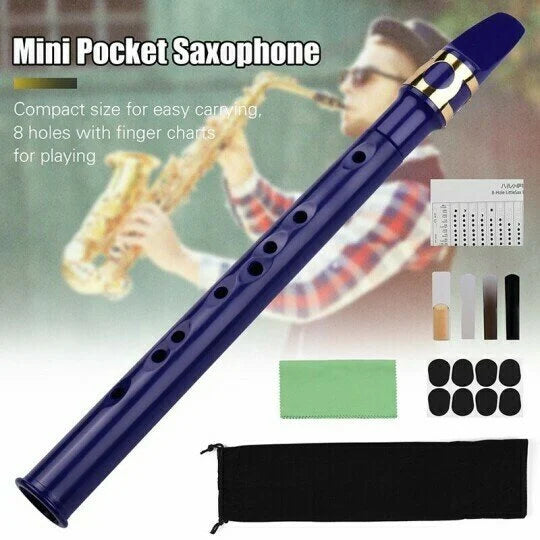 Key of C Two Octave Range Pocket Travel Saxphone