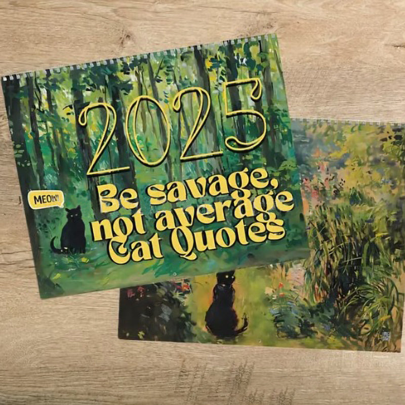 😹2025 Bad Bitch Cat Quotes Calendar