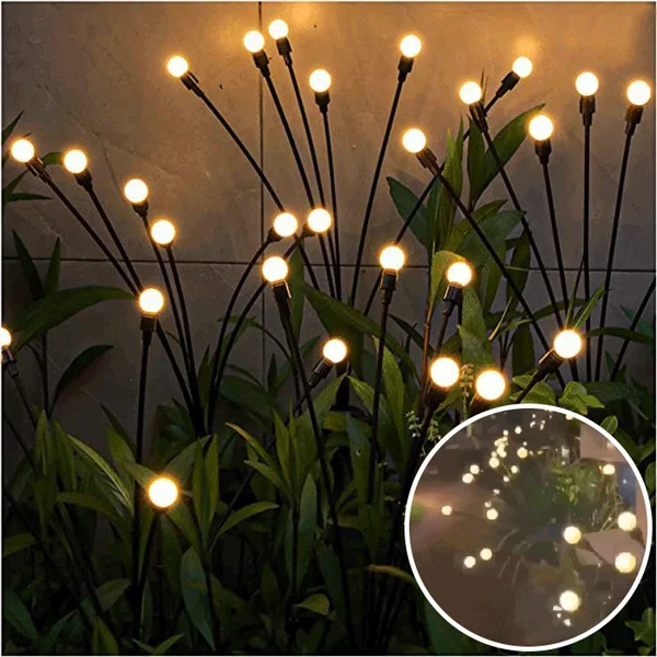 🎄Christmas Pre Sale🔥Solar Powered Firefly Garden Light-BUY 2 GET 1 FREE