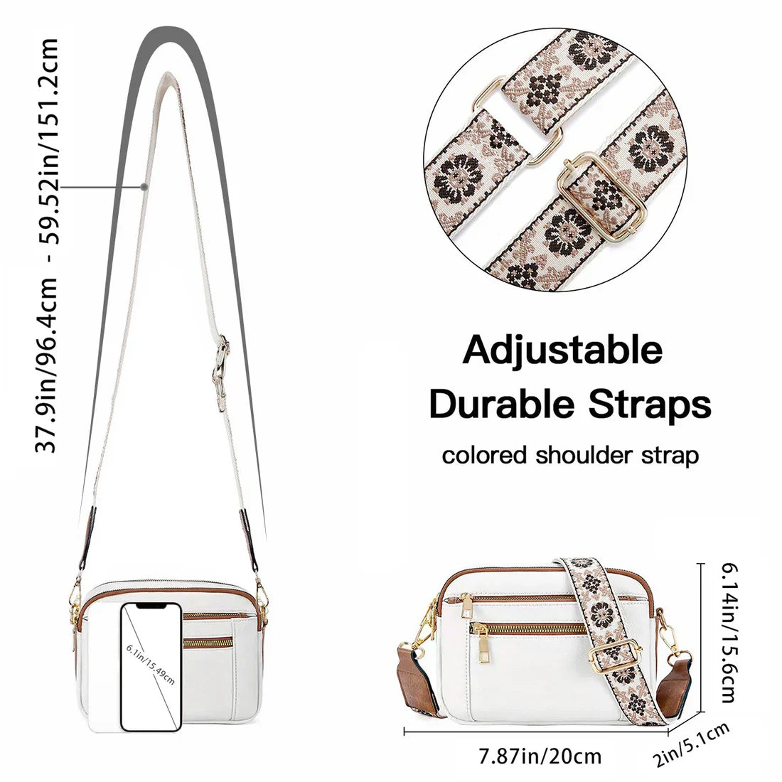 š„Handmade Colorful Straps Crossbody Leather Bags & Purseš
