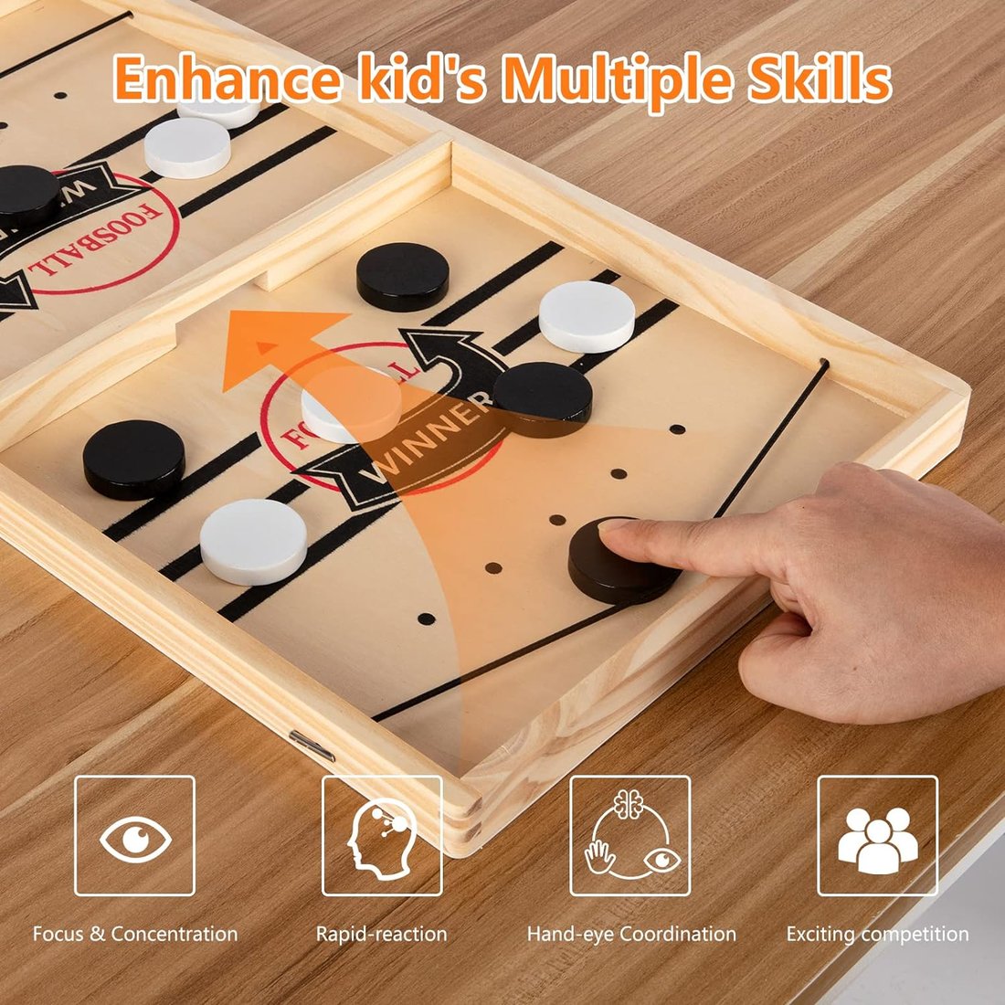 🔥Super Winner Wooden Hockey Board Games