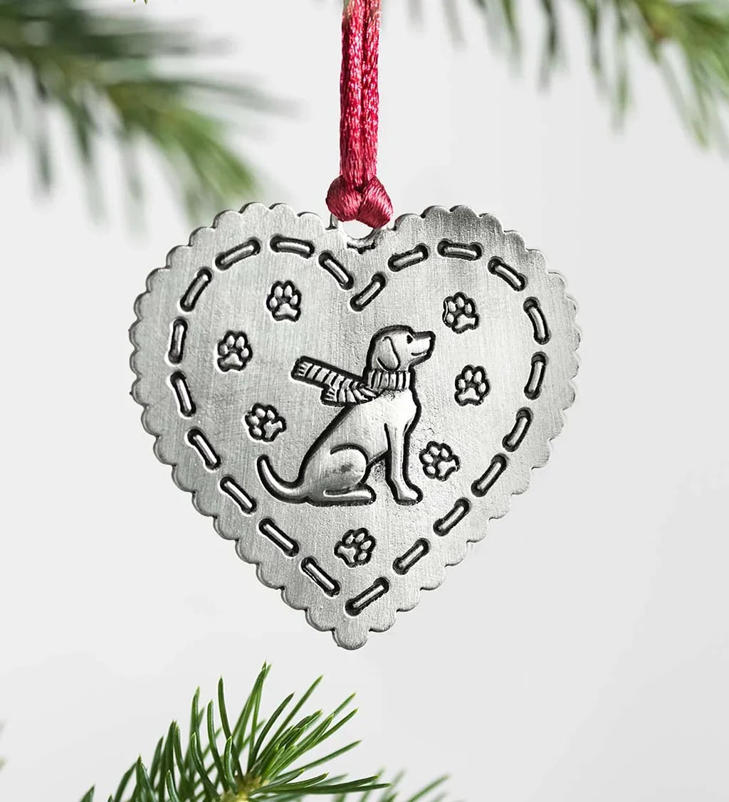 šSolid Pewter Christmas Tree Ornamentš„