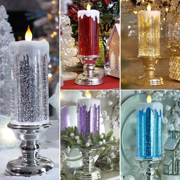 ๐ LED Candles With Pedestal