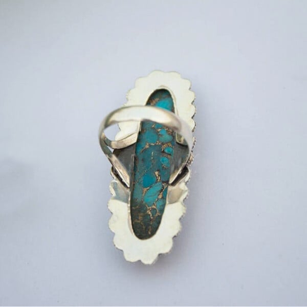🔥🎁Sterling Silver Vintage Boho Turquoise Ring