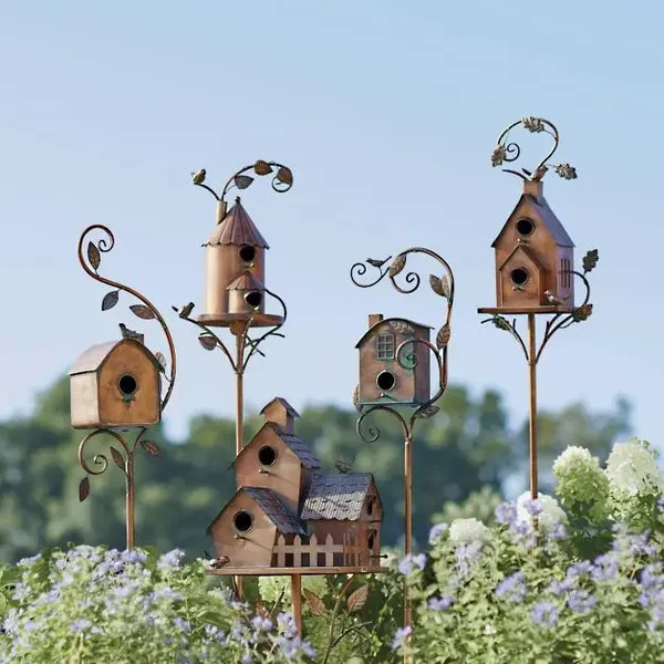 Last day 49% off❤️Birdhouse Garden Stakes