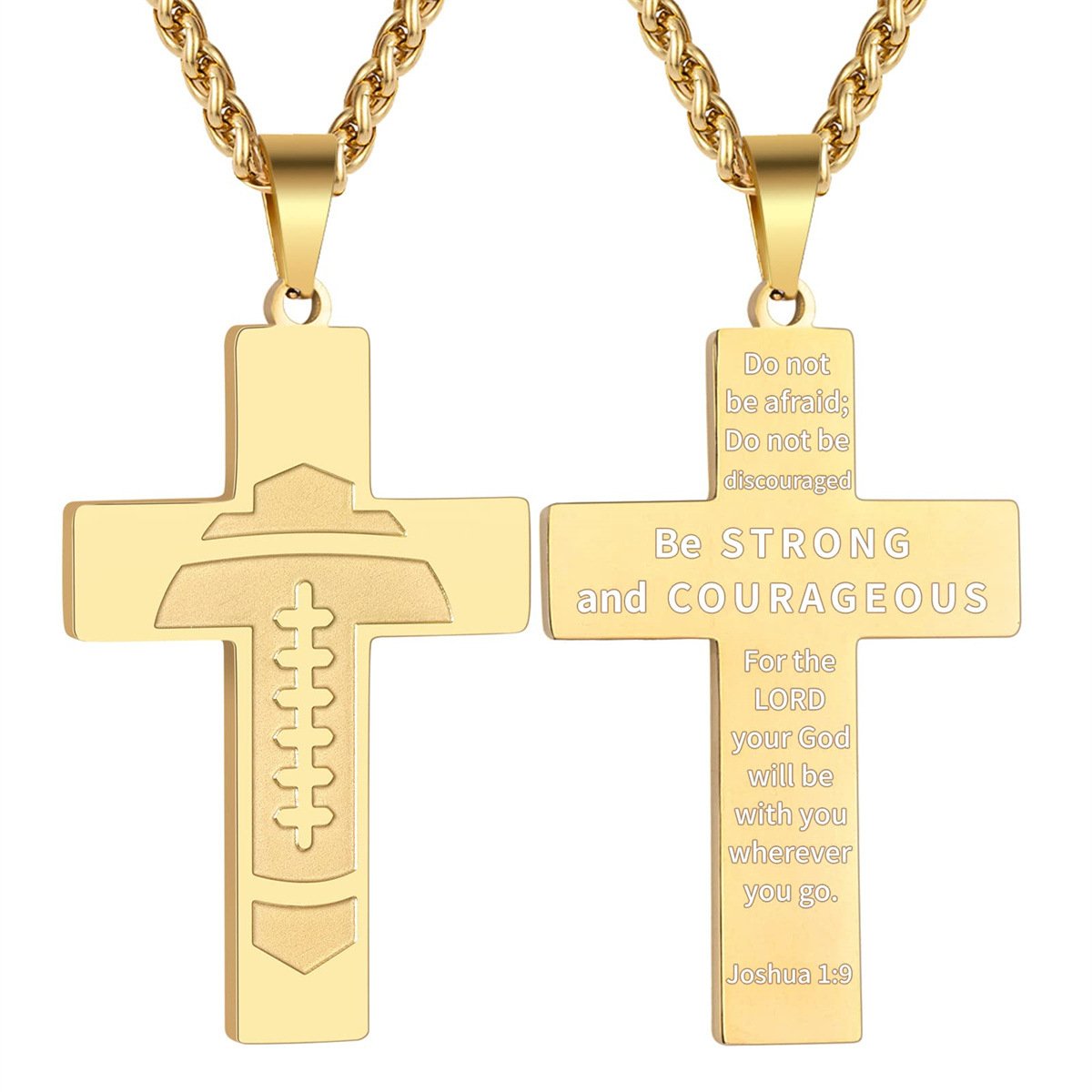 š„LAST DAY 49% OFF - American Football Cross Bible Pendant