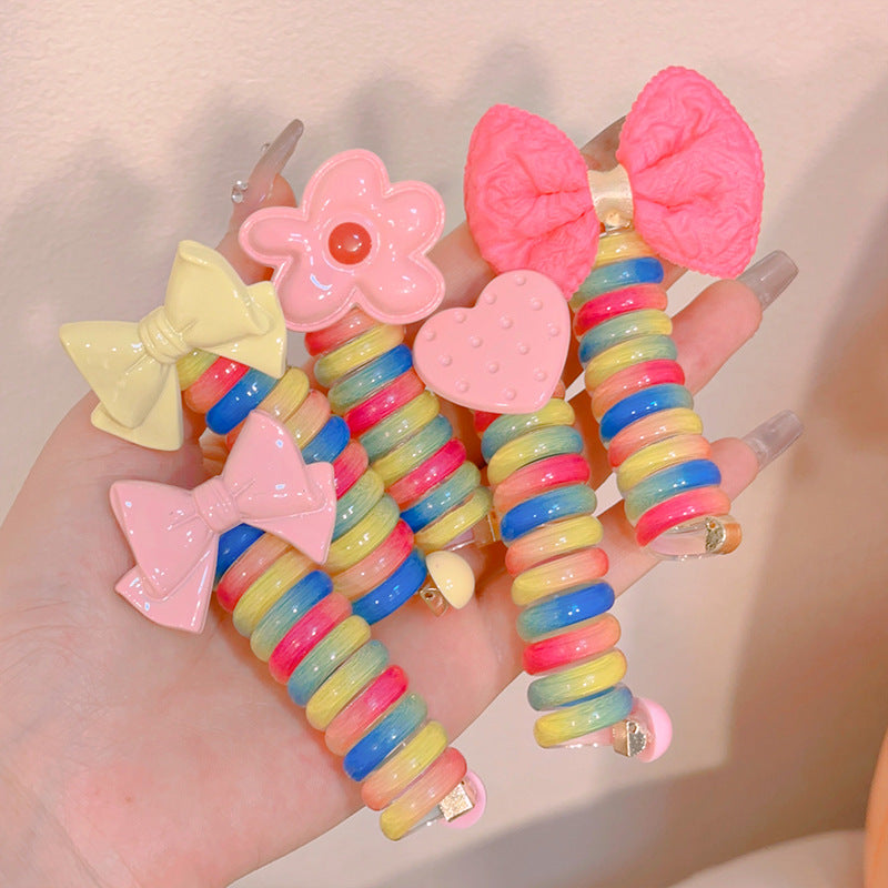 Early Christmas Sale🎄- Colorful Telephone Wire Hair Bands for Kids