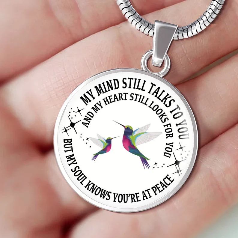 Last Day 69% OFF - My Mind Still Talks To You Memorial Necklace, In Memory Of Gift💕