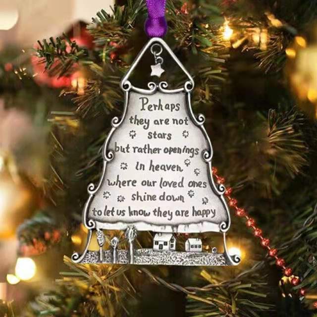 šSolid Pewter Christmas Tree Ornamentš„