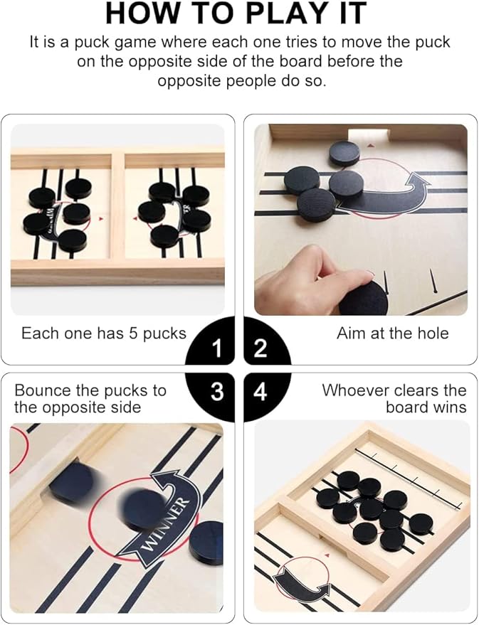 🔥Super Winner Wooden Hockey Board Games