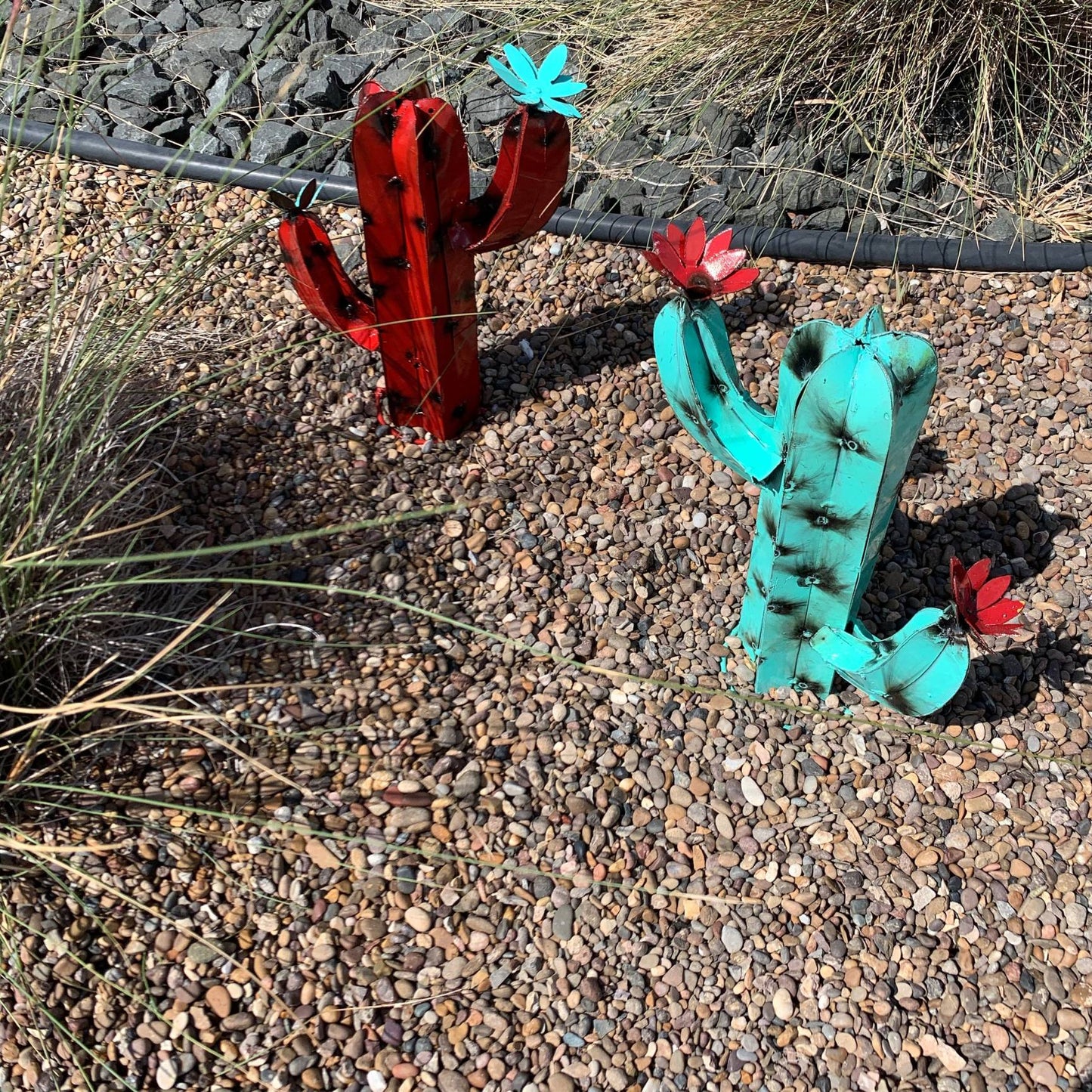 Mini Metal Saguaro Cactus - Garden Artšµ