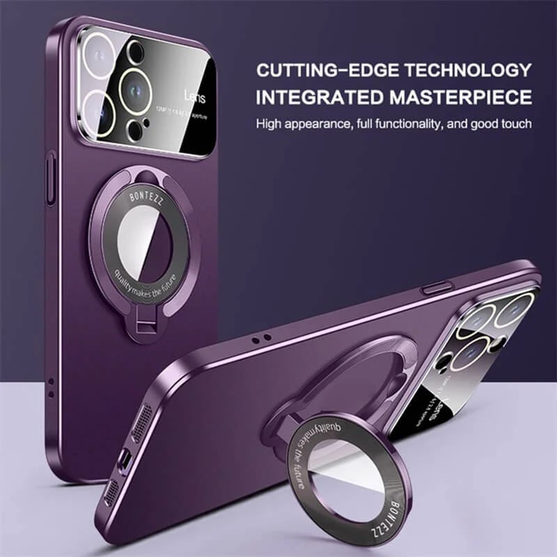 Large window phone case leak label magnetic bracket for iPhone 15promax case