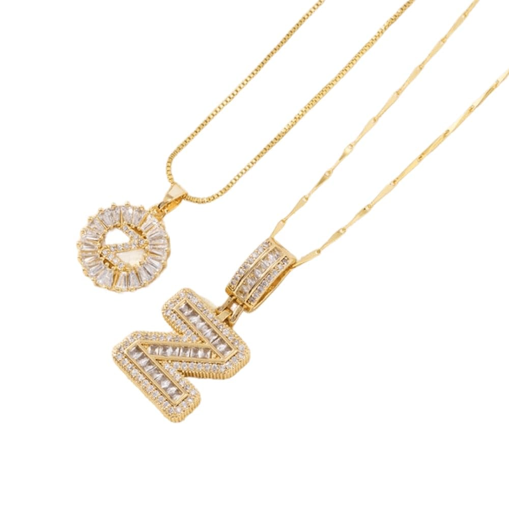 💍Last Day Only $12.99 & 2 Pack💍 Initial Letter Pendant Necklaces-Best Gift for your friends💝