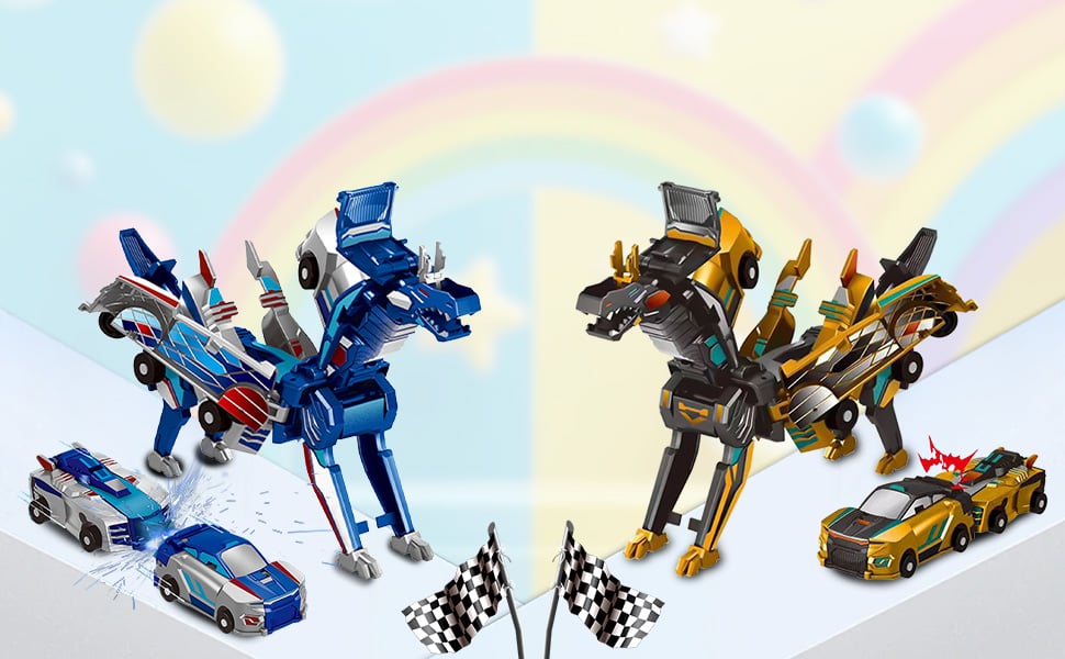 2025 New product π₯ Collision Transforming Dinosaur Car Toy