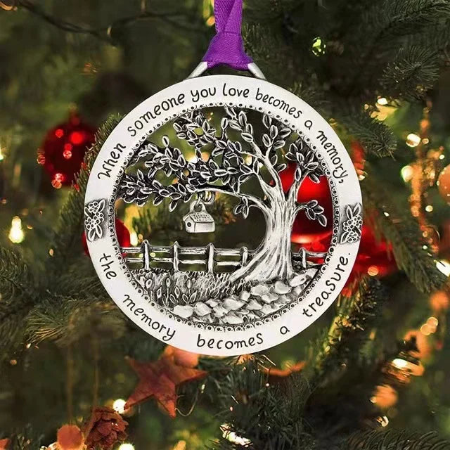 šSolid Pewter Christmas Tree Ornamentš„