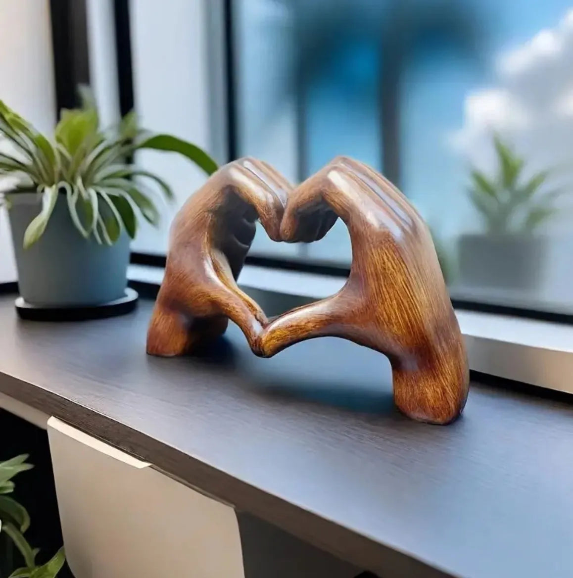 ๐ Handmade Heart Statue