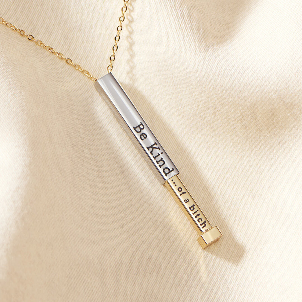 Customizable hidden message necklace