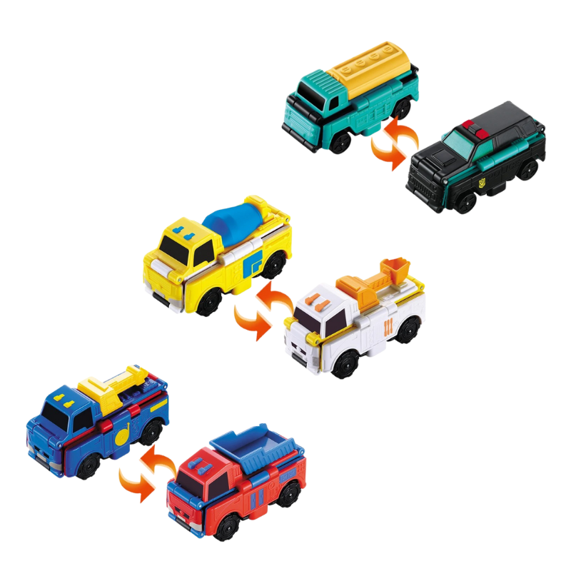 FlipRacers Transformable Dual-Design Toy Cars