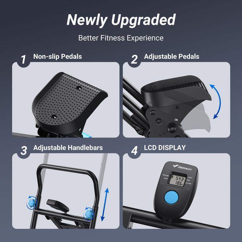 Advanced Vertical Climber – Folds up neatly to fit any room.