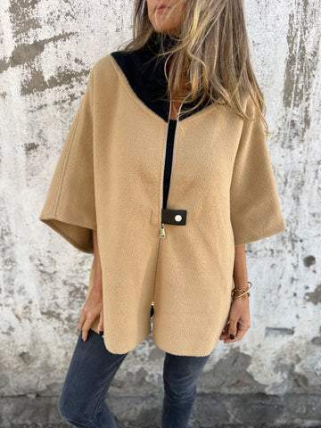 🔥Casual Stand Collar Half Zip Jacket