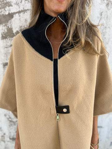 🔥Casual Stand Collar Half Zip Jacket