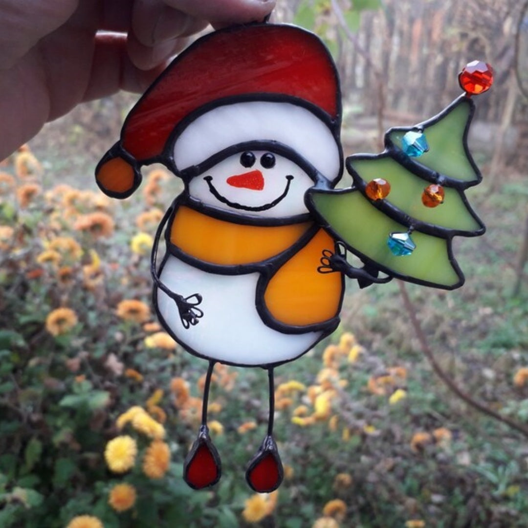 ⛄Snowman and Tree Christmas Light Catcher🎄
