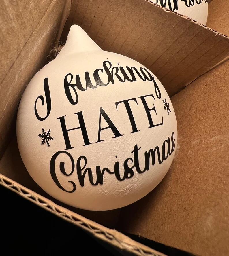 🎄 Early Christmas Sale 🎁Christmas Funny Offensive Bauble