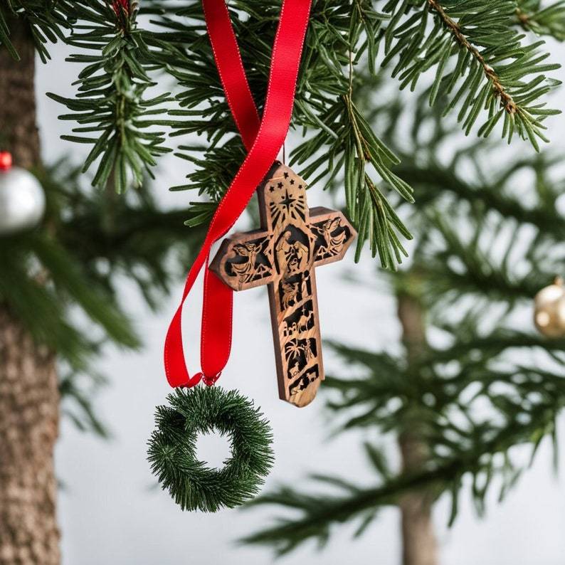 π
2024 Christmas Gift--Cross Nativity Ornament