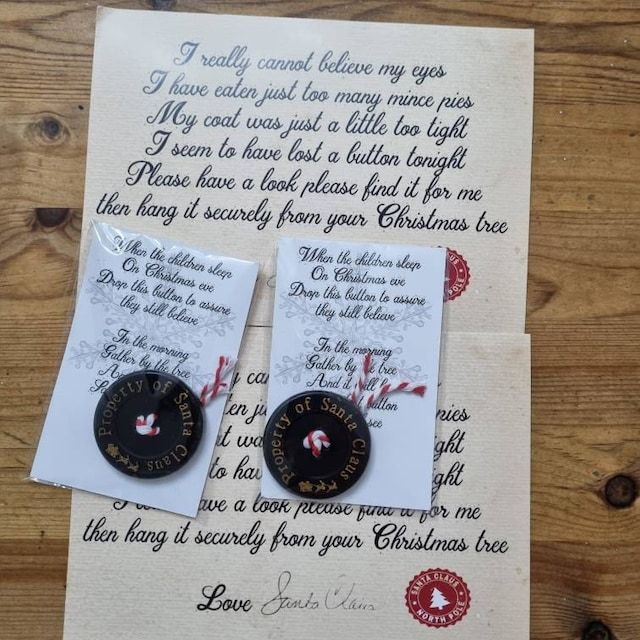 🎅Santa's Lost Button and 🦌Rudolph's lost name tag