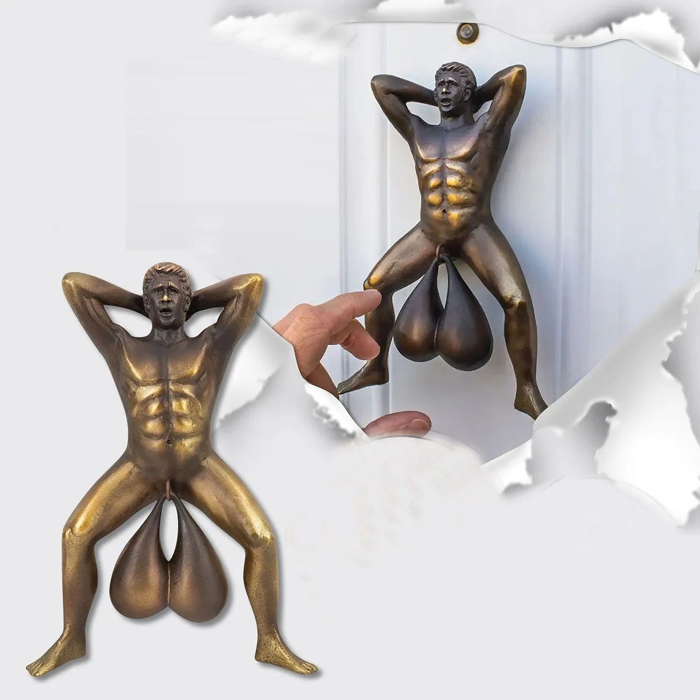🤣Funny Halloween Gag Gift Door Knocker for Mens Birthday Gift