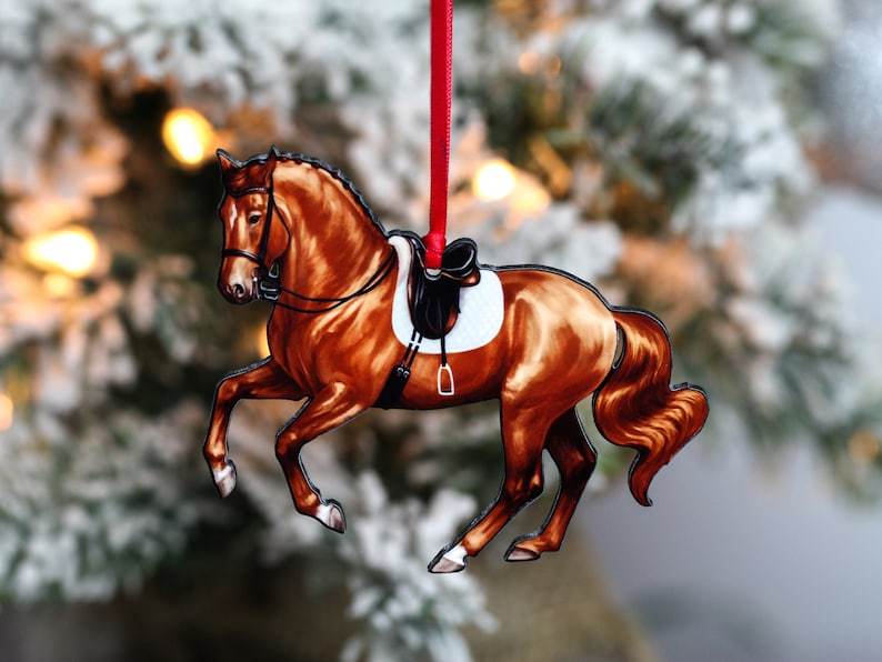 🐴Dressage Horse Gifts for Christmas Decorations