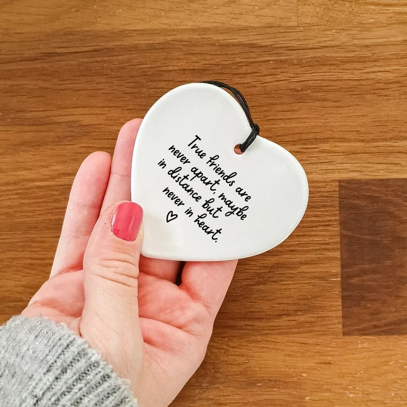 Friendship Heart Hanging Christmas Ornament