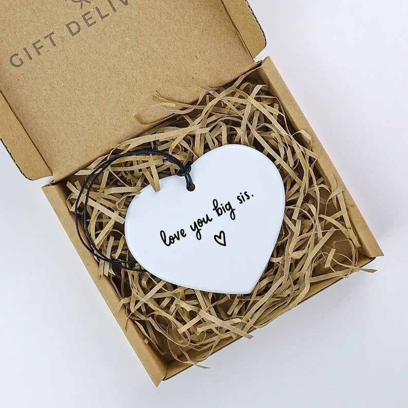 Friendship Heart Hanging Christmas Ornament