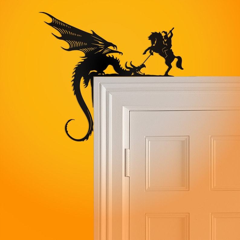 π2024 Christmas Gift 50% Off--Cute Dragon Metal Door Topper