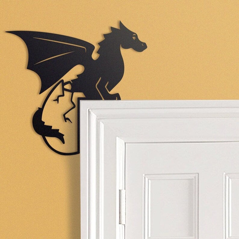 π2024 Christmas Gift 50% Off--Cute Dragon Metal Door Topper