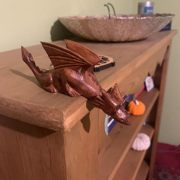 Handcarved Wooden Dragon