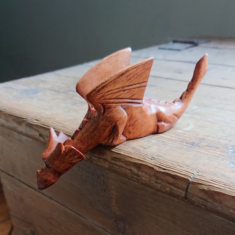 Handcarved Wooden Dragon