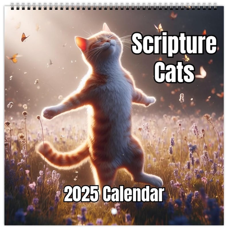 Cute Cats & Bible Verses 2025 Calendar ๐๐ฑ